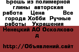 Брошь из полимерной глины, авторская работа. › Цена ­ 900 - Все города Хобби. Ручные работы » Украшения   . Ненецкий АО,Осколково д.
